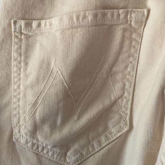 Mother denim the insider crop step fray chalk it up size 28 - Picture 4 of 6